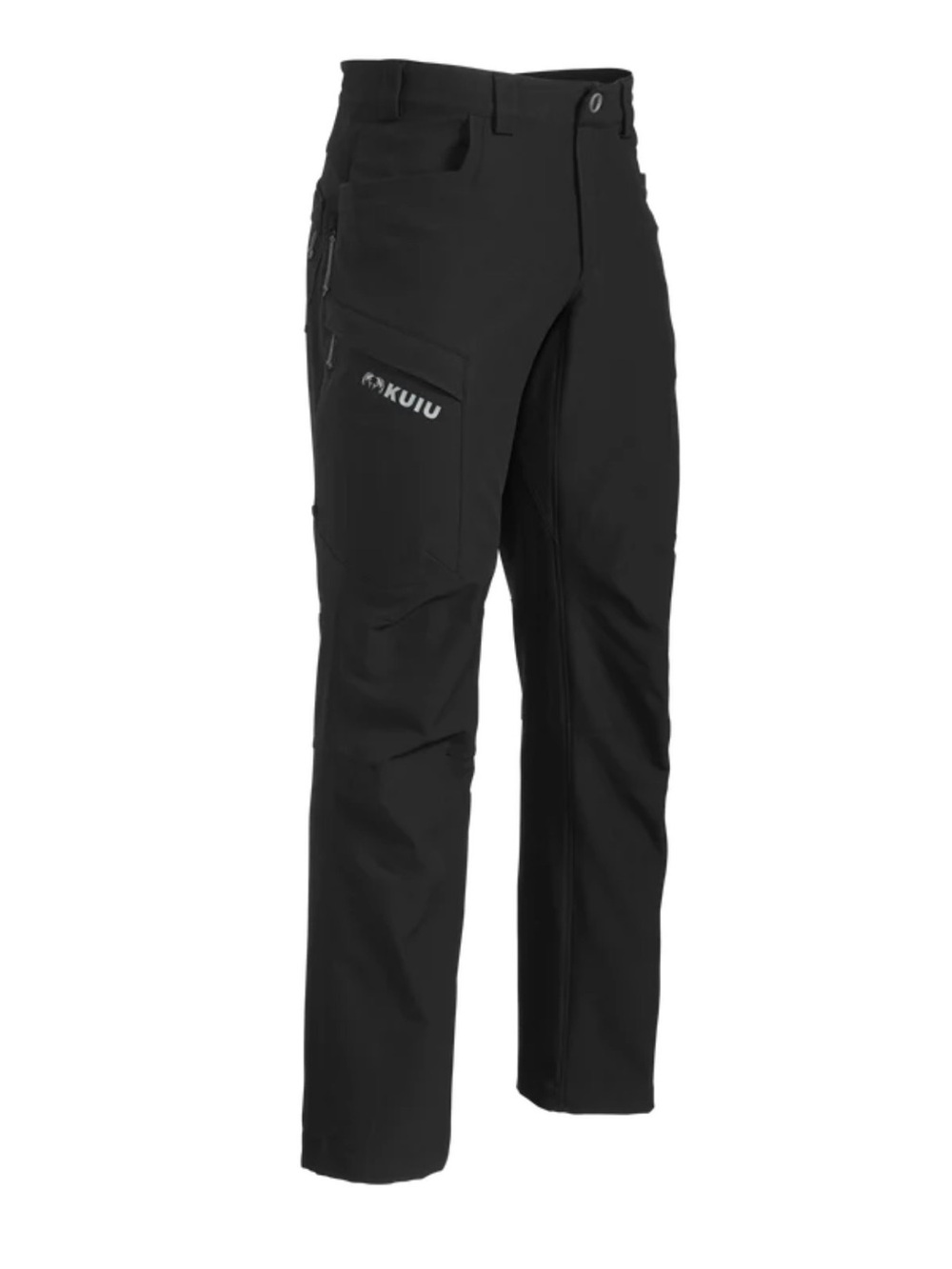 Kuiu Attack Hunting Pant 36 S Black Softshell Cargo Zip Fly Hiking Outdoor
